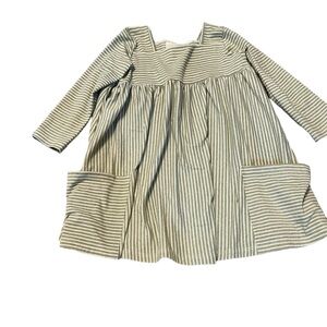 vignette green striped dress